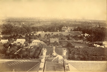 View to Villa Maria and Gladesville road from the top of St Josephs College in 1897