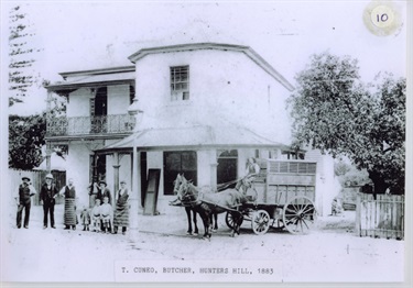 T. Cuneo Family Butcher and Ice Works, shop and residence on Alexandra Street