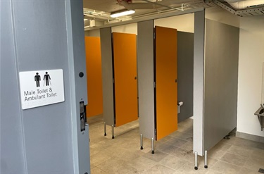 Male toilets in the Boronia Park Sports and Community Facility