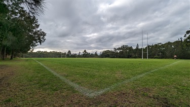 Boronia Park oval 3, a large open expanse of grass with lines marked for sports