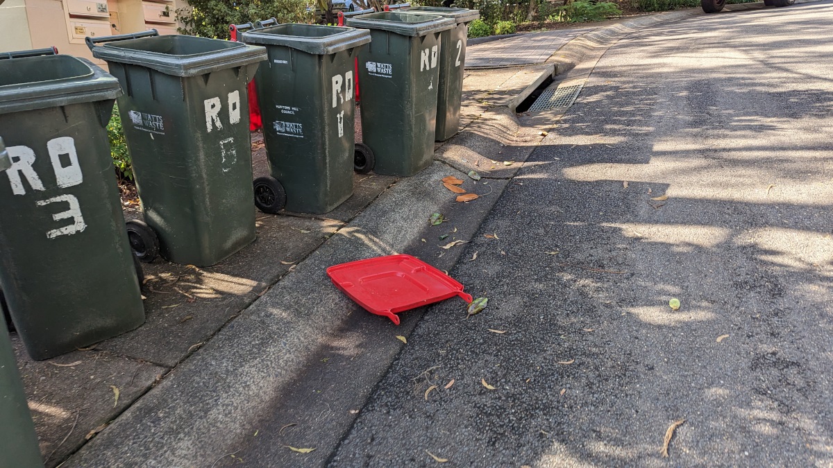 Reporting bin issues Hunter's Hill Council