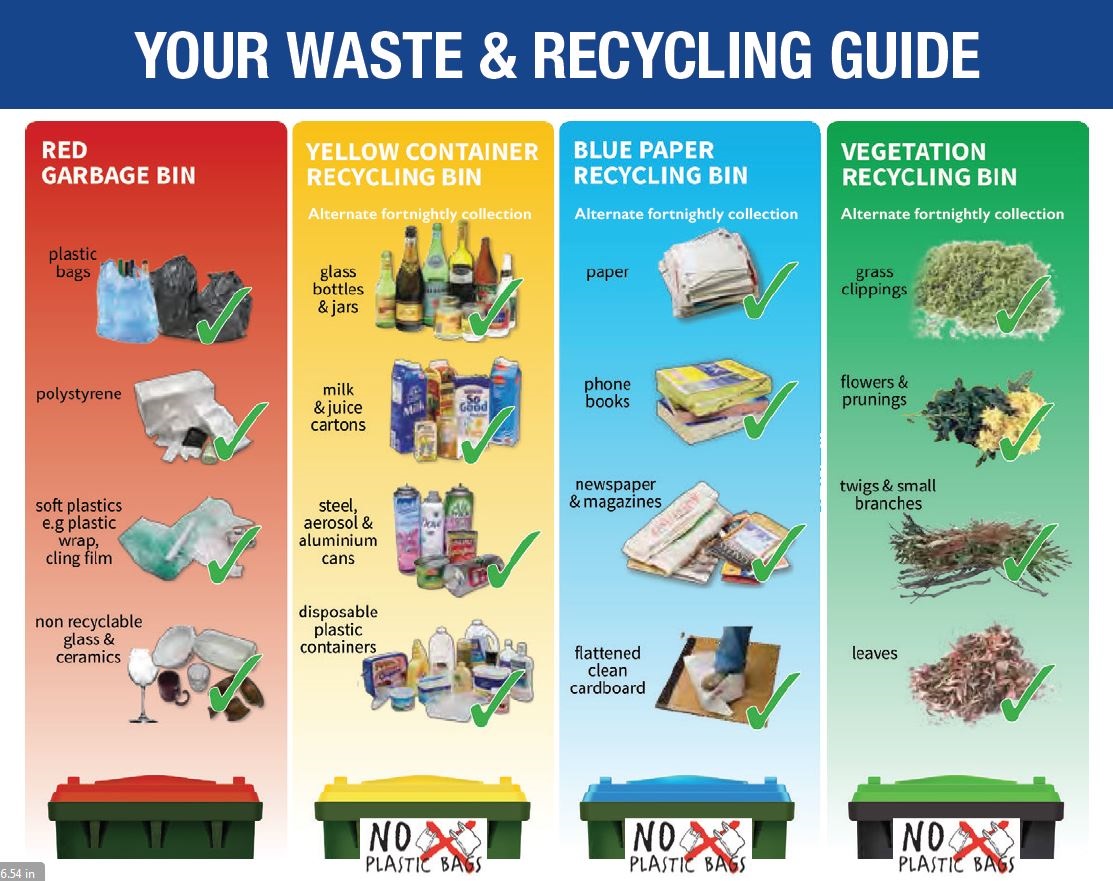 Visual Guide - What goes in which bin