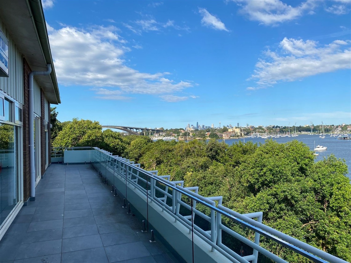 View from balcony of main hall